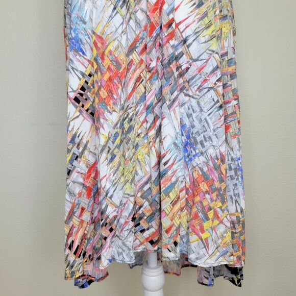 Jams World Dress Latticce Hawaiian Boho Summer Sundress Size Medium - Picture 4 of 14